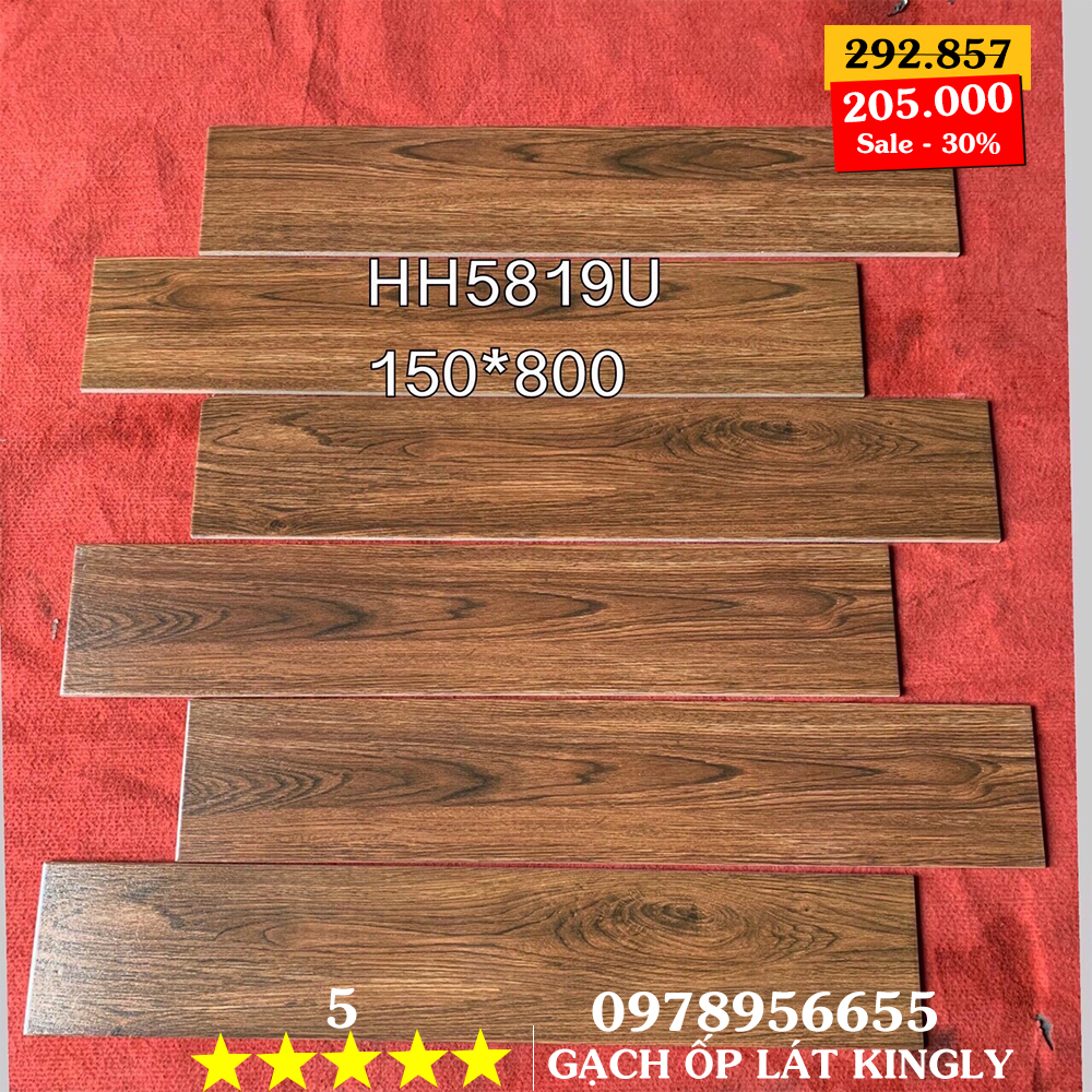 Gạch giả gỗ Trung Quốc 15x80 HH5819U